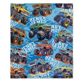 Livraison gratuite✈️Couverture personnalisée avec nom de motif de voiture de camion